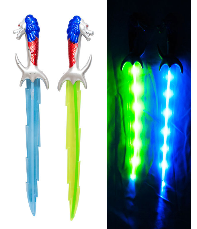 Flashing Light Up Toy Dragon Sword with Sounds - Dallas General Wholesale