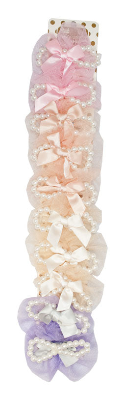 Fashion Hair Bows with Pearls - Dallas General Wholesale