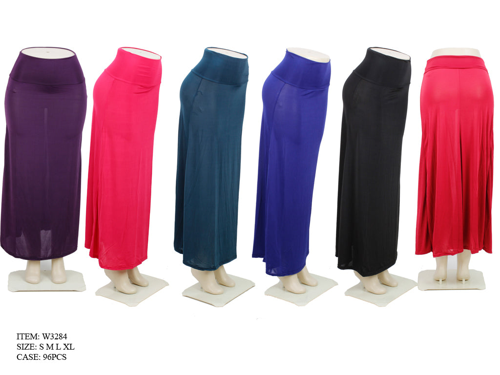 Solid Color Long Skirts Wholesale - Dallas General Wholesale
