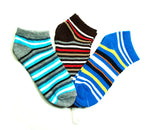 Boy's Stripe Ankle Socks - Dallas General Wholesale