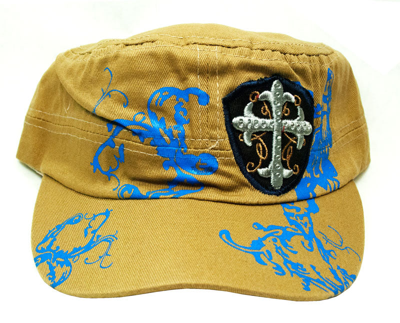 Studded Cross Cadet Caps - Dallas General Wholesale