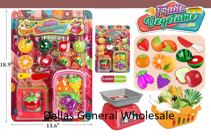15 PC Toy Pretend Play Fruits Set Wholesale