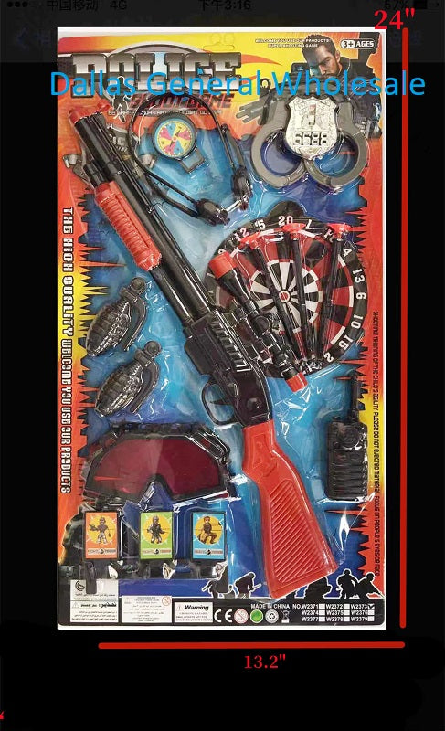 Pretend Toy Police Play Set Wholesale