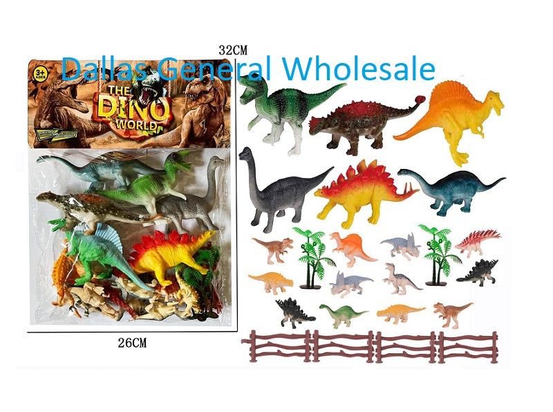 24 PC Miniature Dinosaurs Toy Play Set Wholesale