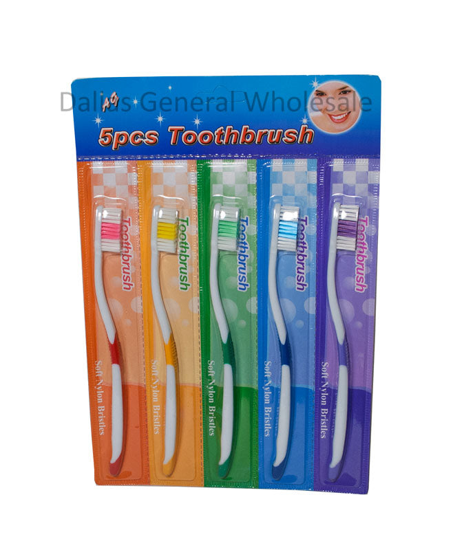 5 PC Soft Toothbrushes Wholesale