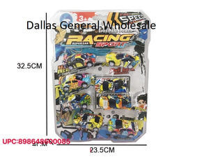 8PC Toy Friction Sports Cars Set Wholesale