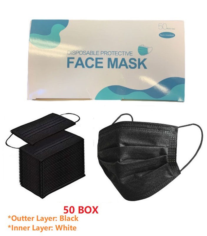 Adults Black Disposable Non Medical Masks Wholesale