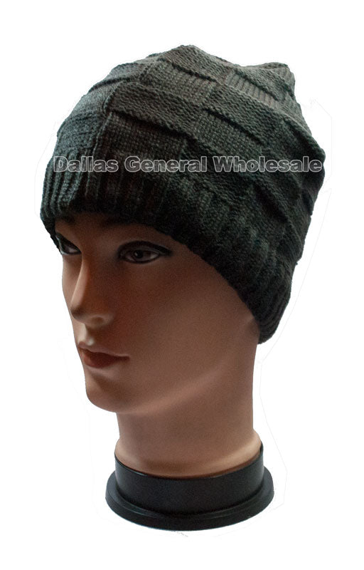 Warm Fur Lining Knit Beanies Hats Wholesale - Dallas General Wholesale