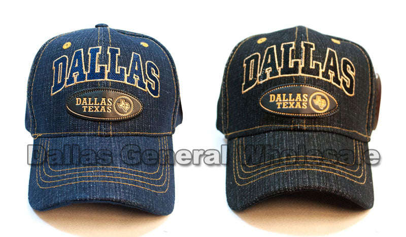"DALLAS TX" Casual Denim Caps Wholesale - Dallas General Wholesale