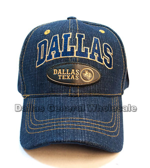 "DALLAS TX" Casual Denim Caps Wholesale - Dallas General Wholesale