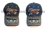 "Running Horse" Denim Casual Caps Wholesale - Dallas General Wholesale