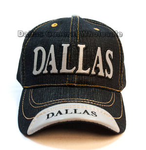 "DALLAS" Adults Casual Denim Caps Wholesale - Dallas General Wholesale