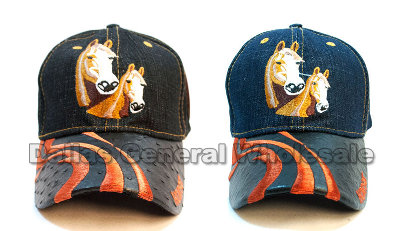 "Horse" Denim Casual Caps Wholesale - Dallas General Wholesale