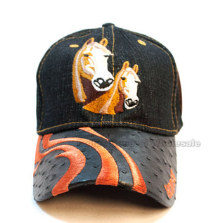 "Horse" Denim Casual Caps Wholesale - Dallas General Wholesale