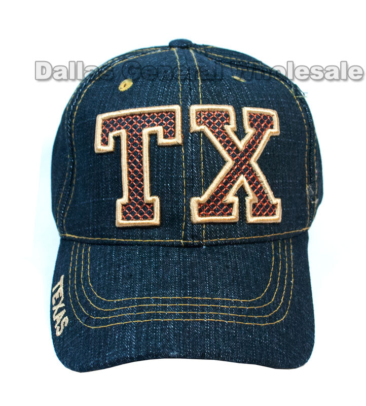Casual Texas Denim Caps Wholesale - Dallas General Wholesale