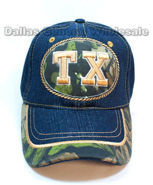 Adults Casual Texas Denim Caps Wholesale - Dallas General Wholesale