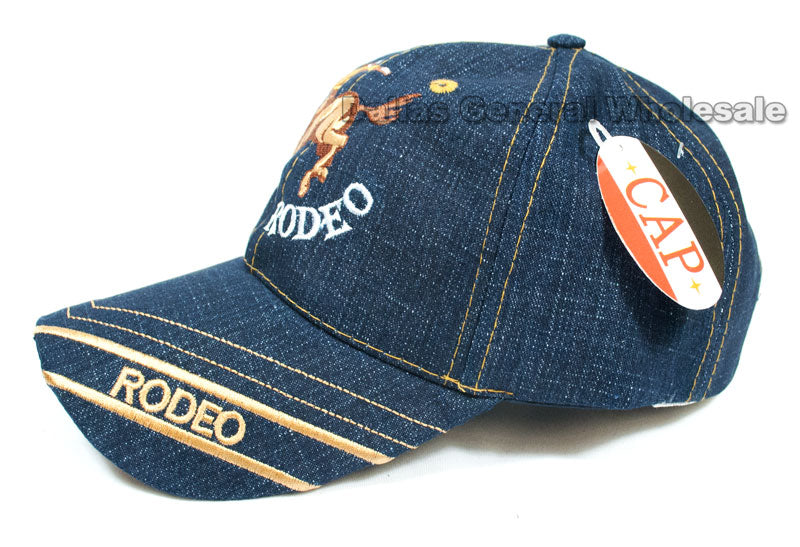 "Cowboy Rodeo"Casual Denim Caps Wholesale - Dallas General Wholesale