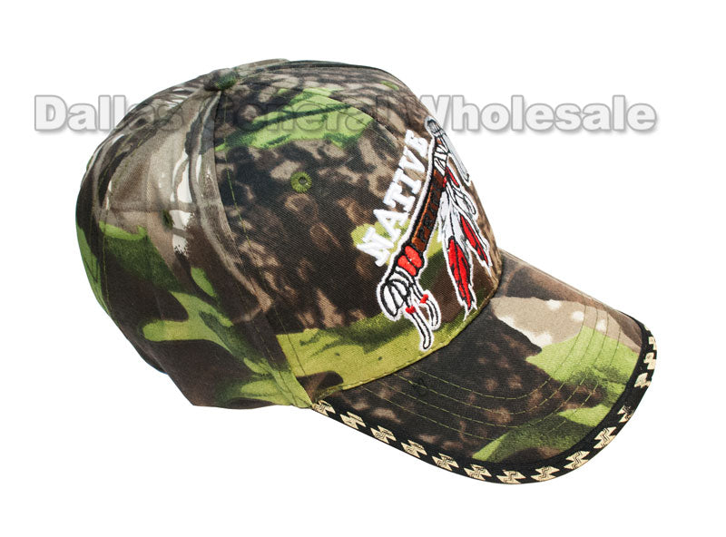"Native Pride" Camouflage Casual Caps Wholesale - Dallas General Wholesale