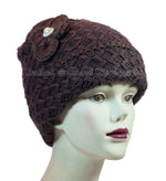 Ladies Flower Knitted Beanies Hats Wholesale - Dallas General Wholesale