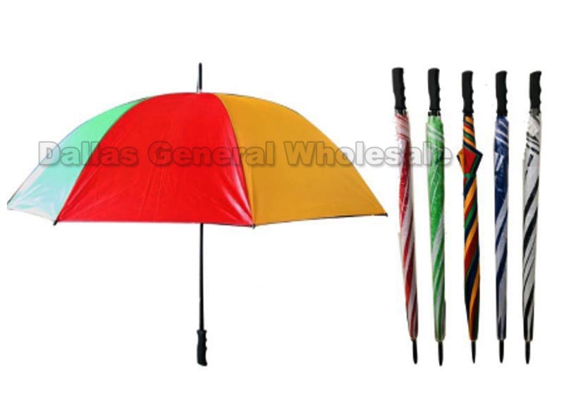 Jumbo Size Rainbow Automatic Umbrellas