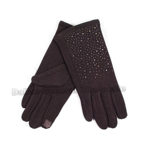 Ladies Suede Fashion Gloves Wholesale - Dallas General Wholesale