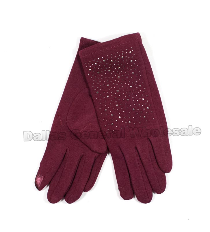 Ladies Suede Fashion Gloves Wholesale