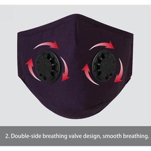 Adults Double Velve Cotton Face Masks Wholesale