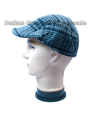 Men's Plaid Cotton Newsboy Caps Wholesale - Dallas General Wholesale