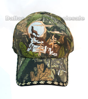 "Lone Wolf" Camouflage Casual Caps Wholesale - Dallas General Wholesale