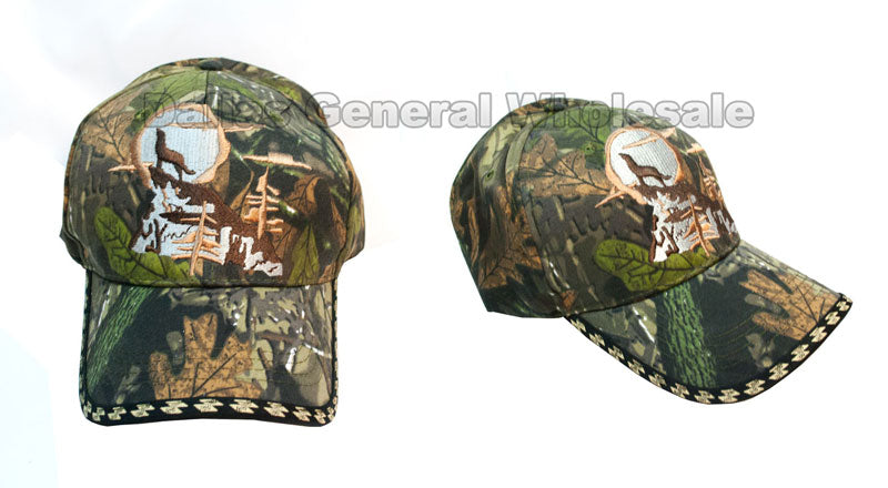 "Lone Wolf" Camouflage Casual Caps Wholesale - Dallas General Wholesale