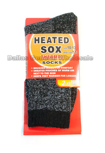 Men Thermal Heated Crew Socks Wholesale - Dallas General Wholesale