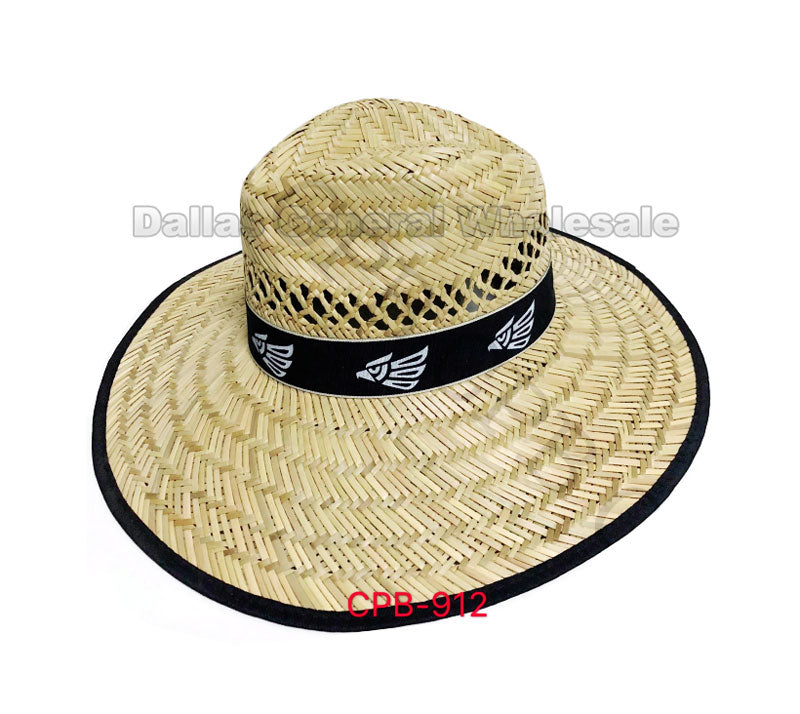 Adults Summer Mexico Eagle Straw Hats Wholesale - Dallas General Wholesale
