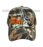 Born To Hunt Forced To Work Casual Caps Wholesale