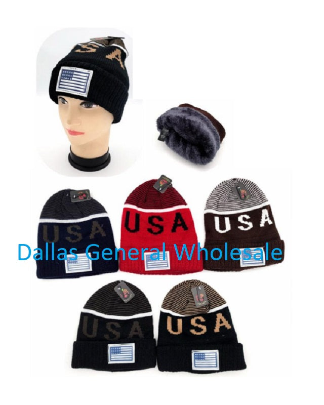 USA Winter Beanies Hats Wholesale