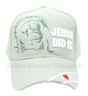 "Jesus Did It" Adults Casual Caps Wholesale - Dallas General Wholesale