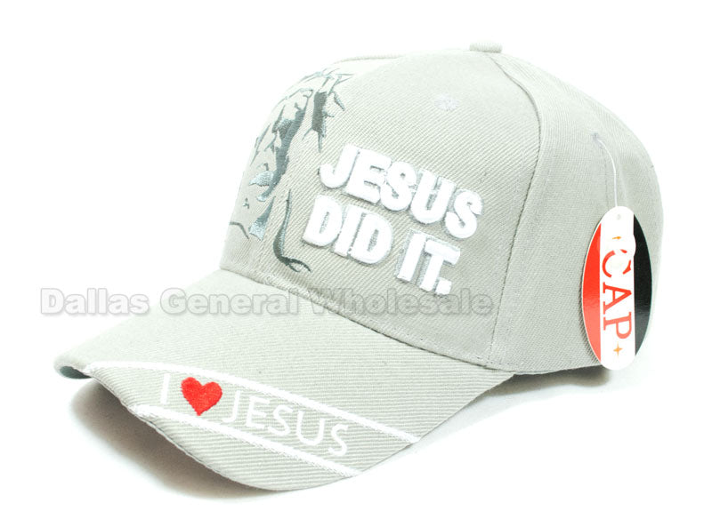 "Jesus Did It" Adults Casual Caps Wholesale - Dallas General Wholesale