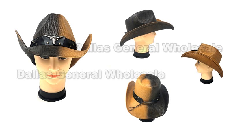 Fashion Longhorn Cowboy Straw Hats Wholesale