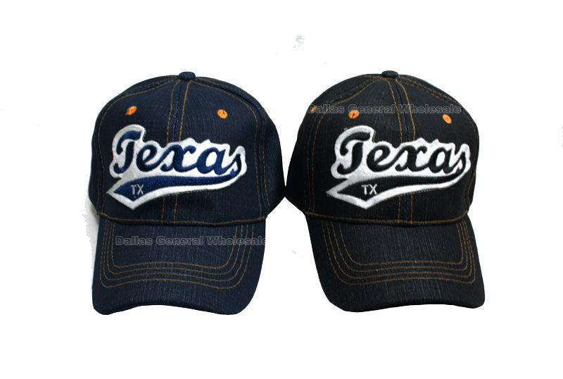 "Texas"Jeans Casual Baseball Caps - Dallas General Wholesale