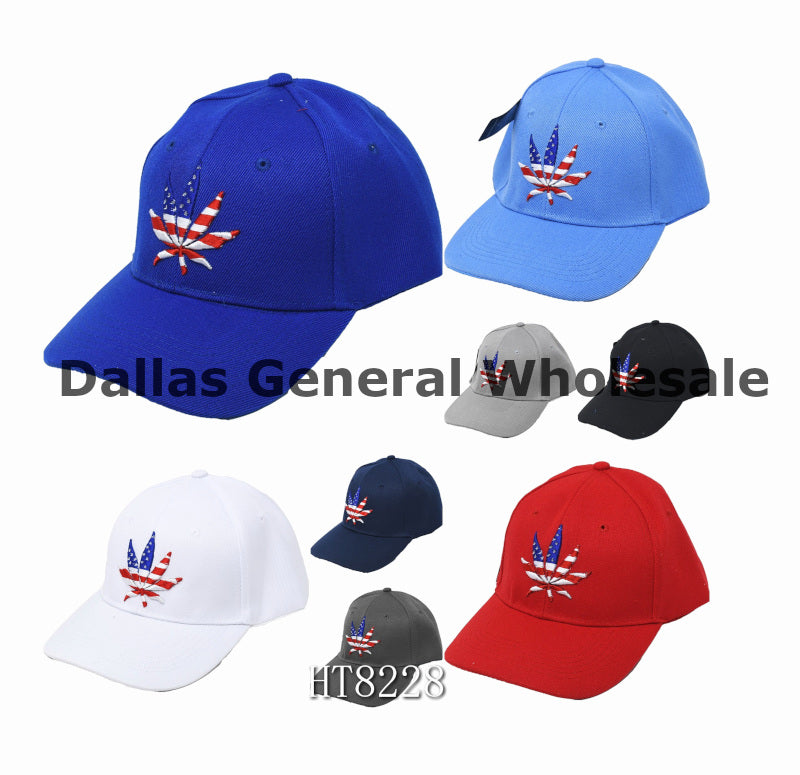 Trendy 3D USA Marijuana Caps Wholesale