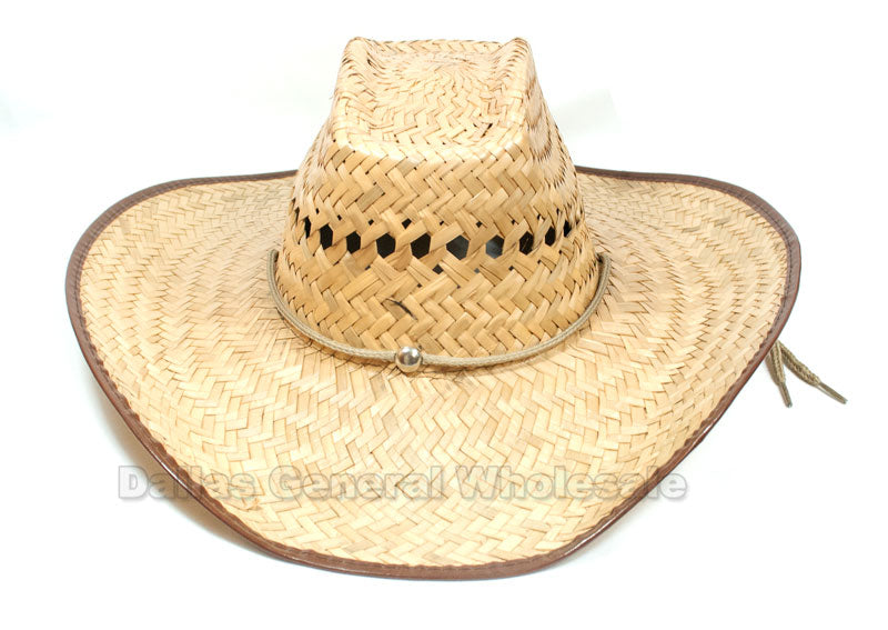 Vented Sombrero Straw Hats Wholesale - Dallas General Wholesale