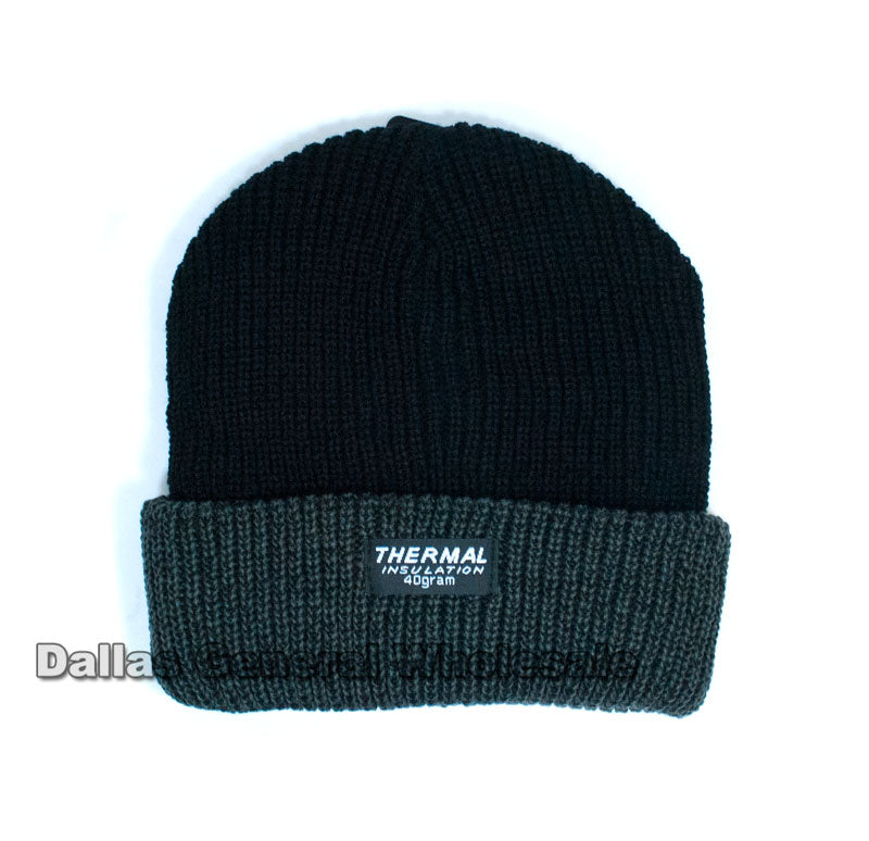 Fur Insulted Thermal Beanies Caps Wholesale - Dallas General Wholesale