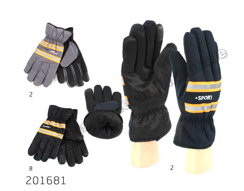 Men Fleece Insulated Reflective Gloves Wholesale - Dallas General Wholesale