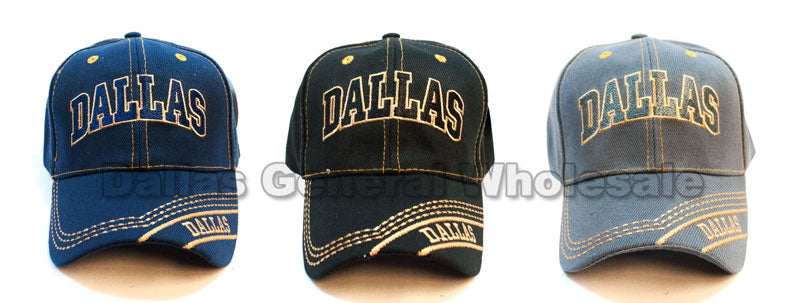 "Dallas" Casual Baseball Caps Wholesale - Dallas General Wholesale