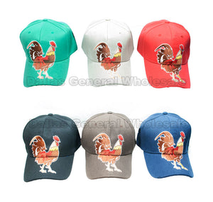 "Rooster" Casual Baseball Caps Wholesale - Dallas General Wholesale