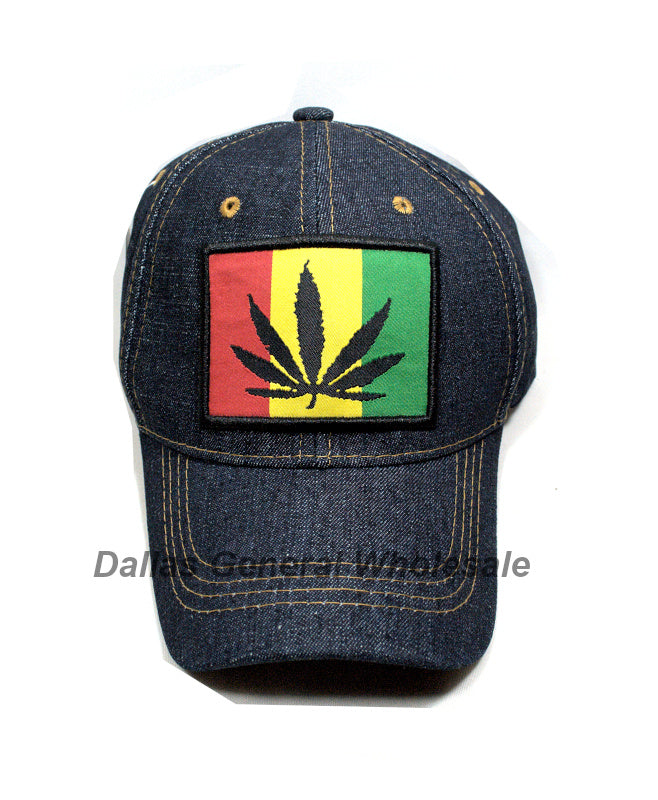 Casual Marijuana Denim Caps Wholesale