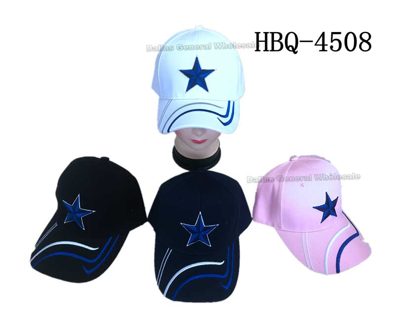"DALLAS Star" Casual Baseball Caps Wholesale - Dallas General Wholesale