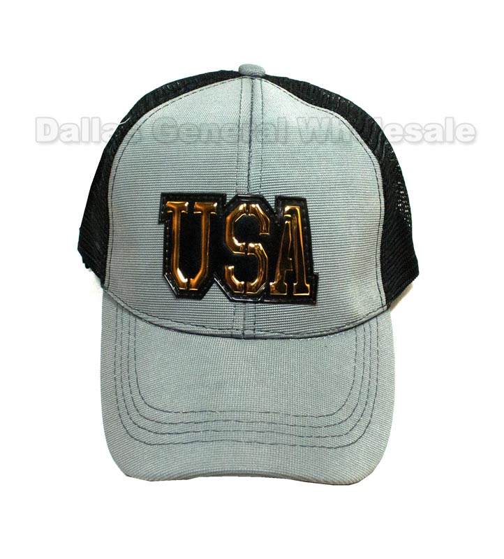 USA Casual Mesh Trucker Caps Wholesale