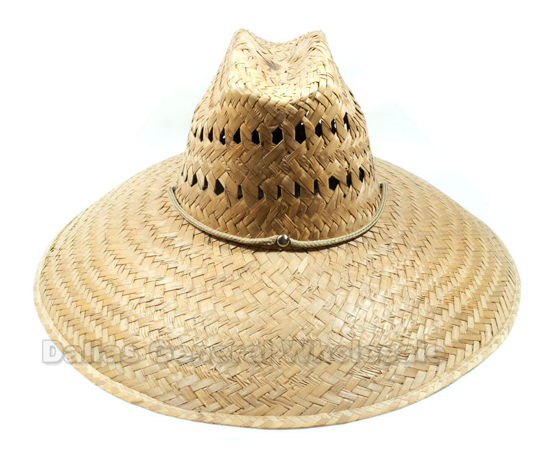 Vented Large Sombrero Straw Hats Wholesale - Dallas General Wholesale