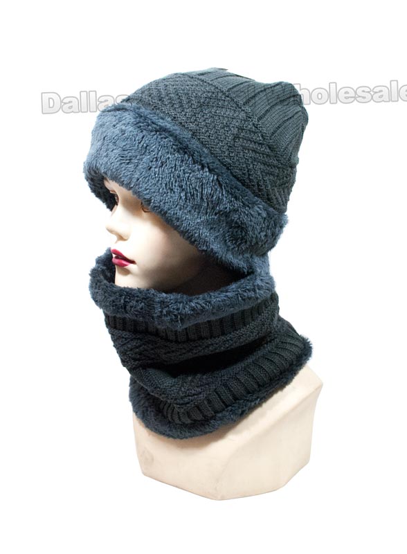 Adults Beanie with Scarf Gift Sets Wholesale - Dallas General Wholesale