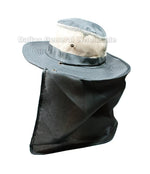 Solid Color Vented Bucket Hats with Flap Neck Cover